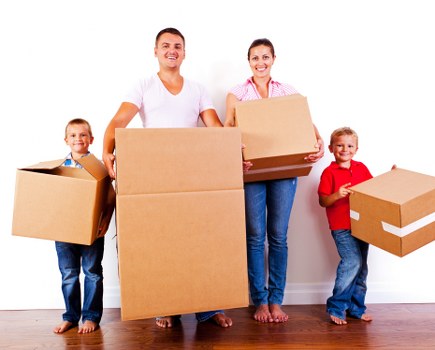 Removal van ready for a move in Croydon