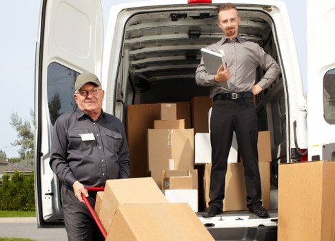 Local van service handling items in a Croydon residential area