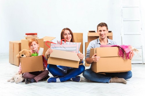 Loading furniture securely into a van for transport