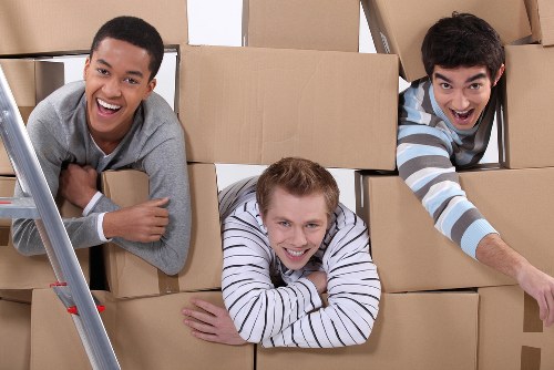 Croydon movers packing boxes in a residential property