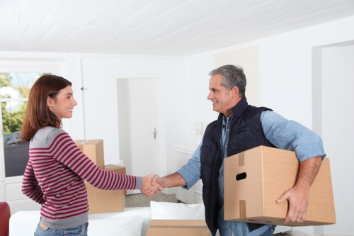 Household furniture being loaded into a truck for a Croydon move