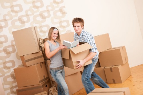 Packing and loading items into a moving van in Croydon