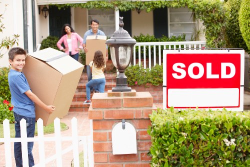 Residential relocation with boxes and furniture in Croydon